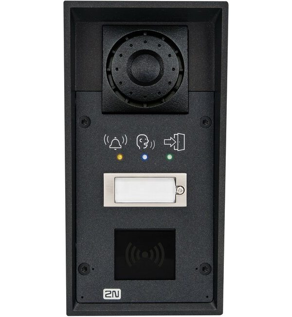 2N IP Force with 1 Button, Pictograms, RFID Reader Slot and 10W Speaker
