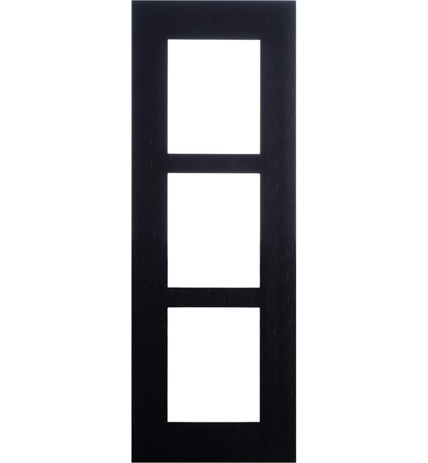 Black Flush Installation Frame for 3 Modules (Requires 9155016)