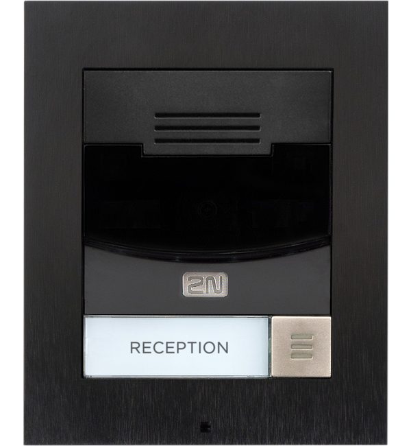 2N IP Solo with Camera Surface Mount - Black (inc frame) (Recommended with 9155068)