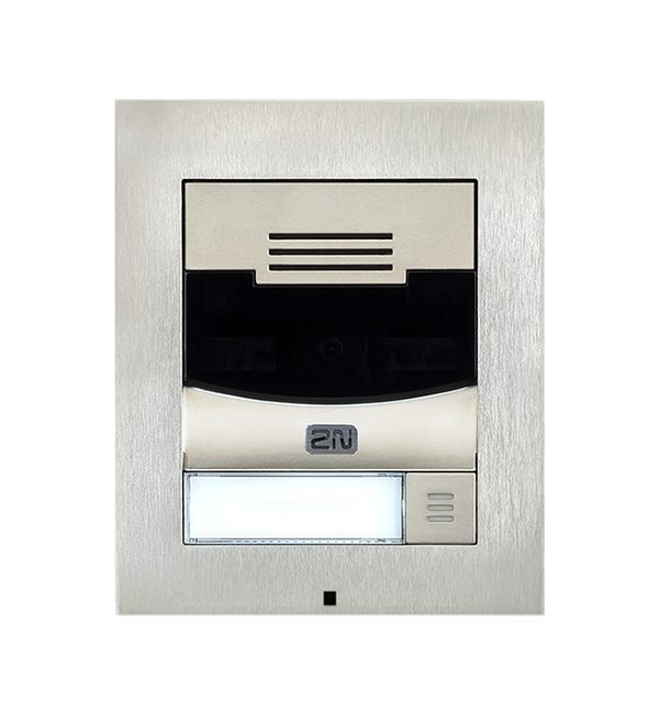 2N IP Solo with Camera Surface Mount - Brushed Nickel (inc frame) (Recommended with 9155068)