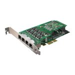 Sangoma A104DE 4 Port T1/E1/J1 PCIe Card w/EC HW