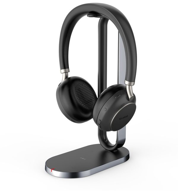 Yealink BH76 Bluetooth Headset -  Black, USB-A, with Charging Stand