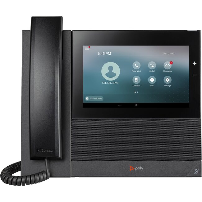CCX600-square Poly CCX 600 SIP Video Desk Phone with Built-in WiFi (Compatible with Microsoft Teams) - Image 1