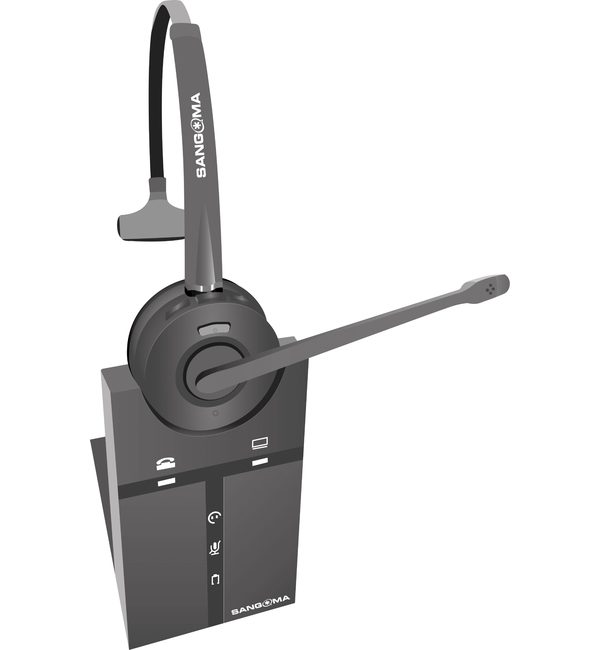 Sangoma H20 Wireless DECT Headset for IP Phones & PC Connection