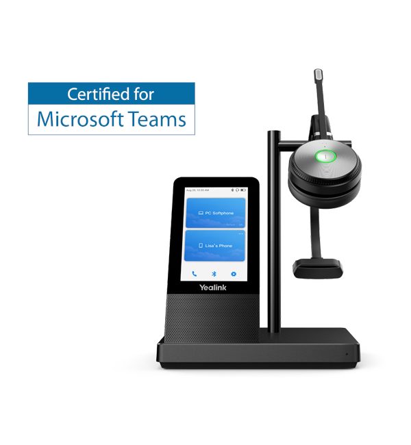 Yealink WH66 Mono Wireless DECT Headset W/ UC Work Station