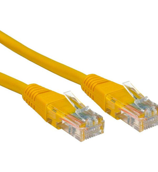 1-metre cat 5 cable in yellow