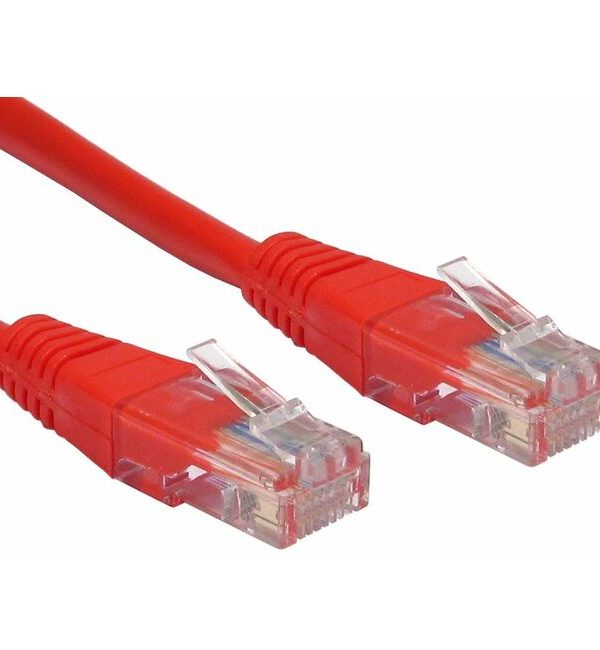 1-metre cat 5 cable in red